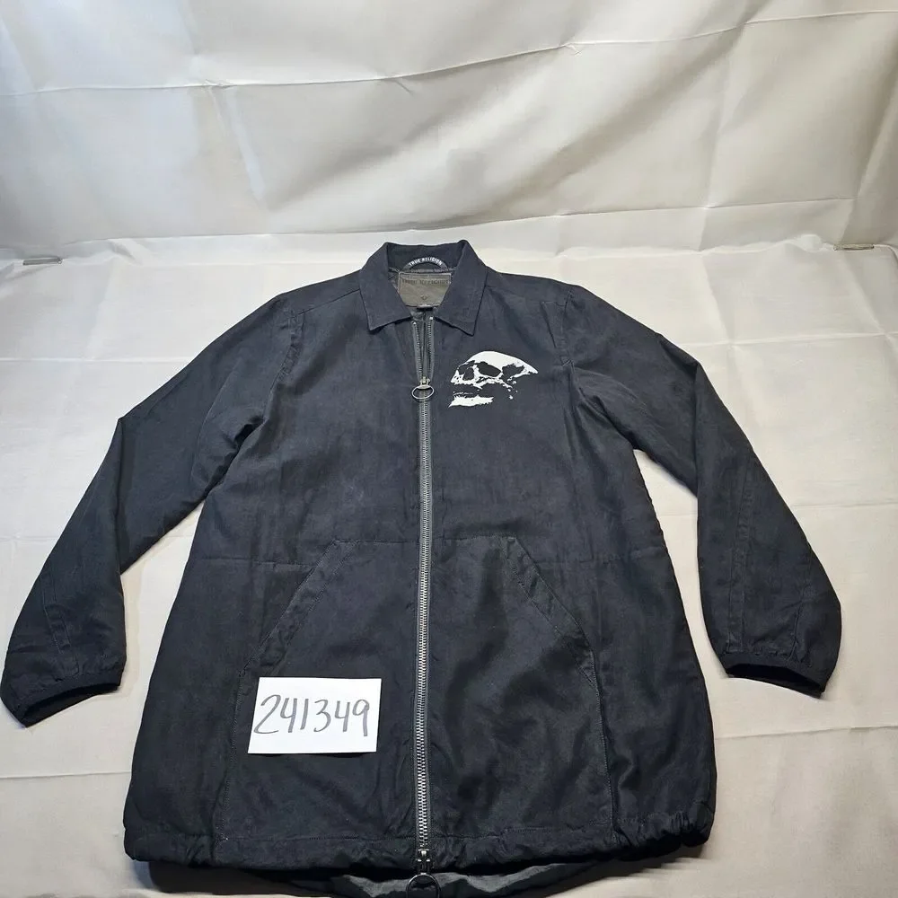 True Religion Suede Drawstring Adjustable Length  Jacket Men‎ Size Small